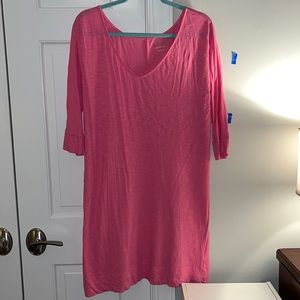 Lilly Pulitzer Pink Cotton Dress Size L